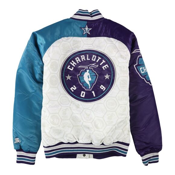 STARTER Womens 2019 NBA All-Star Varsity Jacket, White, NWT
